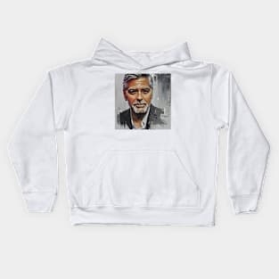 portrait of George Kids Hoodie